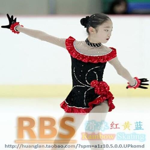 Girls Ice Skating Dresses Graceful New Brand Figure Skating Dresses For Competition DR4184