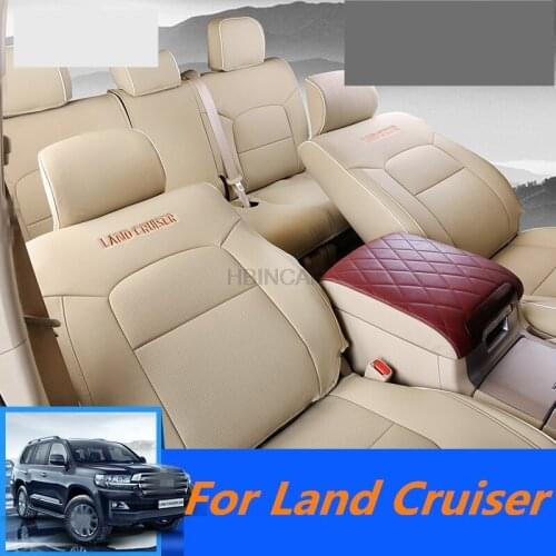 For Toyota Land Cruiser 2010-2020 Full set of ice silk cushions four seasons seat cushion interior seat cover modification