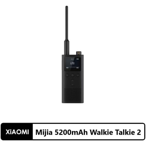 Xiaomi Mijia 5200mAh Walkie Talkie 2 IP65 Waterproof and Dustproof Portable Outdoor Radio UVHF Transceiver Dual Band Intercom