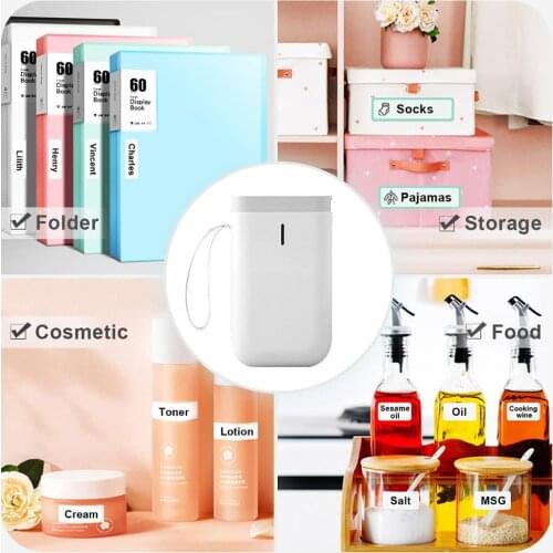 Niimbot D11 Label Printer Portable Smart Label Maker Mini Cute Clear Inkless Sticker Rich Templates Symbols Font for Home Office