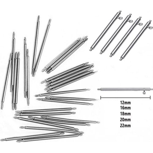 Spring Bars Pins Quick Release Watch Band Single Switch Spring Bars 12mm 16mm 18mm 20mm 22mm Strap Link Pin Stainless Steel