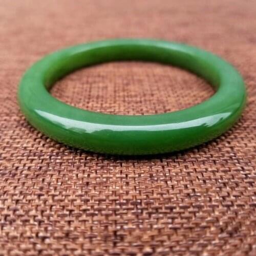 Russian and Hetian jade spinach green jasper bracelet jb2822