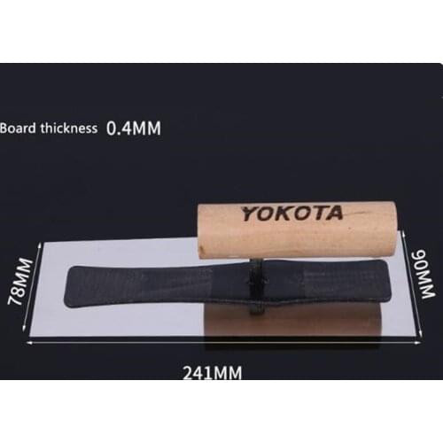 2 pc Stainless Steel Plastering Trowel Finishing knife With Wooden Handle Diatom Mud Shell Powder Trowel Construction Tools