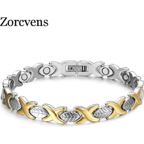 Modyle New Health Magnet Bracelet Bangle For Women Titanium Steel Jewelry Christmas Gifts