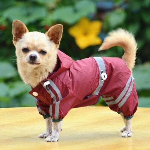 Waterproof Dog Clothes for Small Dogs Pet Rain Coats Jacket Puppy Raincoat Yorkie Chihuahua Clothes Pet Products Pet Clothes