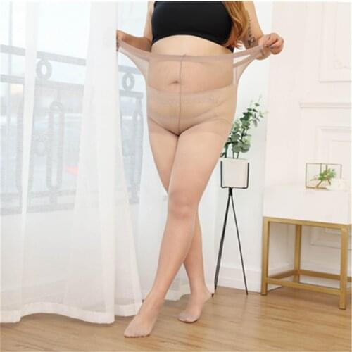 YZ-S-HS-0009 New summer tights and pantyhose 100KG large size silk tights plus size