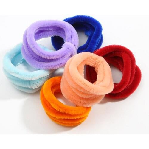 1M/lot DIY Plush Sticks Chenille Stems Pipe Cleaners Kids Creative Colorful Educational Handmade Materials Twist Wire Supplies