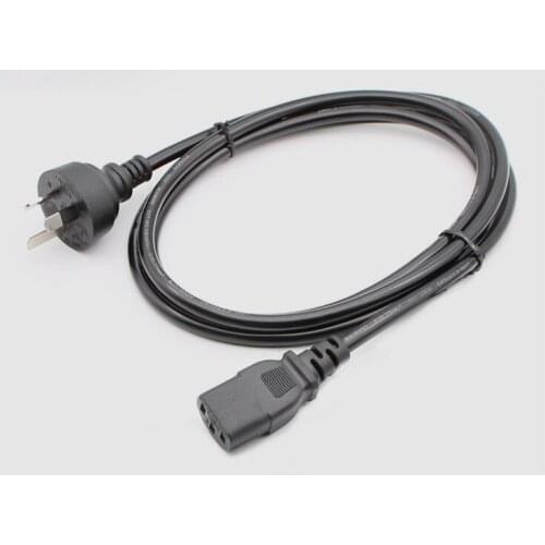 2Pcs 250V 10A AU Plug Power Cord 1.8M Power Cord Suitable For Computer Monitor Projector Line 3 x0.75mm