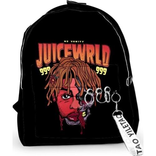 2020 Juice WRLD Backpacks Men Women Harajuku School Bags Multi Pocket Travel Bags 3D Print Teenage Notebook Backpack Bag