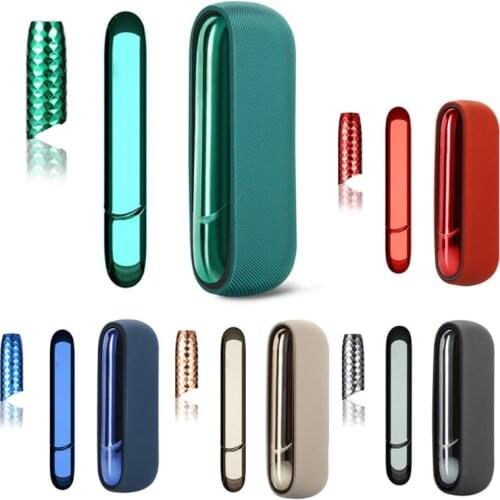 5 Colors Silicone Case+Cap+Side Cover Full Protective Case for -IQOS 3.0 Outer Case For -IQOS 3 Duo Replaceable Cover Accessory