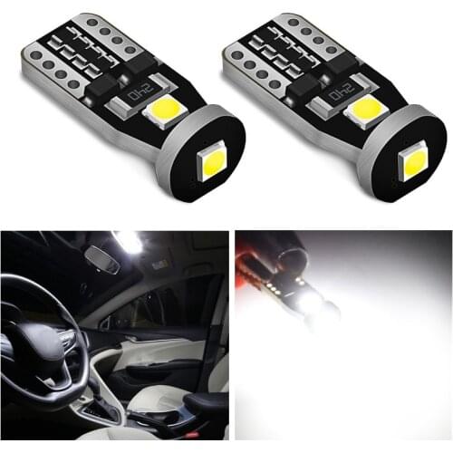 50PCS 100Pcs T10 Led Canbus W5W Bulbs 168 194 6000K White Signal Lamp Dome Reading License Plate Car Interior Auto 12V