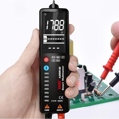 Adms1q Lcd Voltage Tester Pen Non-contact Ac Voltage Detector Ohm Hz Volt Continuity V-alert Voltmeter