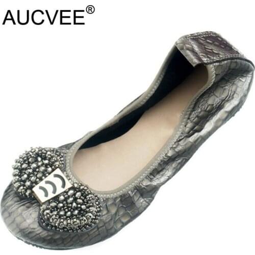 Plus Size 34-44 Women Ballet Flats Genuine Leather Women Loafers Shallow Mouthe Ladies Nurse Work Shoes Slip On Bow Simple Shoes