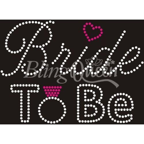 BlingQueen 25PCS/LOT Korean Rhinestone Transfers Bride To Be Design