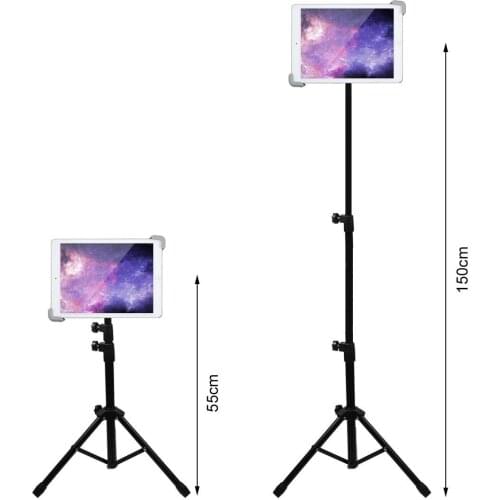 Tripod Holder For Tablet Phone 9-14.5'' Black
