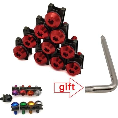 For Honda PCX 125 150 CR85R CR125R CR250R CRM250R Universal Motorcycle Fairing Body Bolts Scooter Clips Screw Nuts M6