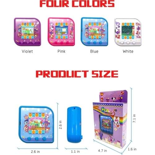 Electronic Pets Toy Virtual Pet Retro Cyber Funny 2 Games Machine Toys for Child 54DF