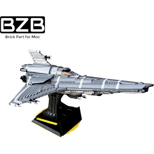 BZB MOC Brand New Star Space War Mk UCS Colonial Python High-tech Fortress Building Block Model Kid Boy DIY Battle Toy Best Gift