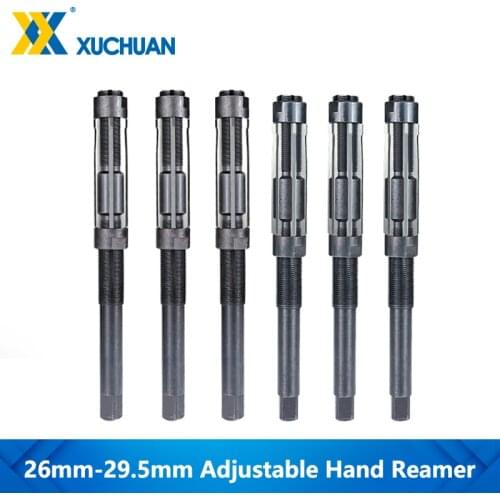 Adjustable Hand Reamer Size Range Alloy Steel Reamer 26-29.5mm/29.5-33.5mm For Lathe Cutting Tools Adjustable Hand Reamer