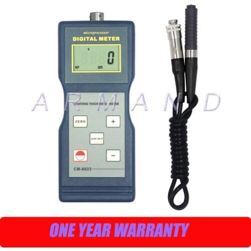 Paint Coating Thickness Gauge Meter CM-8823 measure the thickness of non-conductive coatings on non-magnetic metals 0~1000um