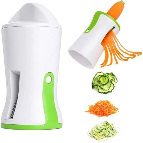 Vegetable Spiral Slicer Heavy Duty Spiralizer Adjustable Spiral Cutter Zucchini Pasta Noodle Spaghetti Maker Kitchen Gadgets