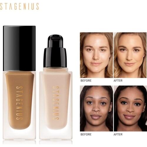 STAGENIUS Lightweight Concealer Matte Breathable Liquid Foundation Whitening Oil-control Longlasting Face Makeup Primer TSLM2