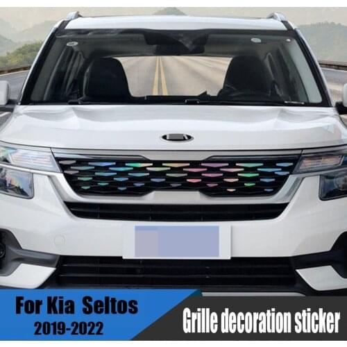 For Kia Seltos kx3 2019 2021 2022 grille exterior change color film decoration sticker modification