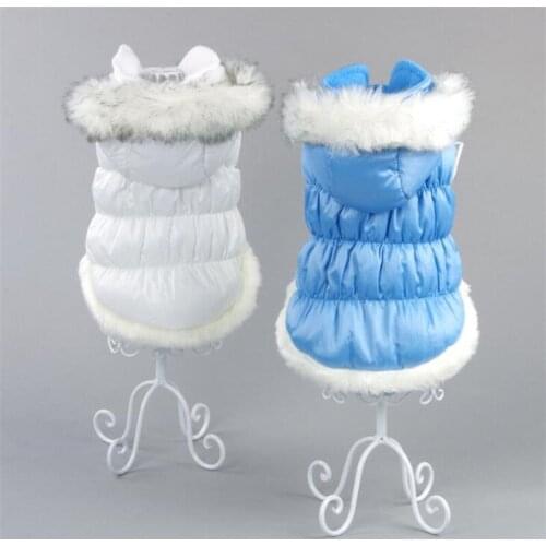 New Dog Clothes Warm Pet Coat Down Jacket Winter Puppy Hoodie Cotton-Padded Outerwear For Small Dog Teddy Chihuahua Medium Pet