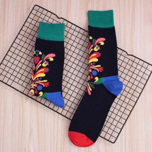 New happy men and women socks, Swedish national style popular cotton men women socks, custom cotton socks unisex Harajuku socks