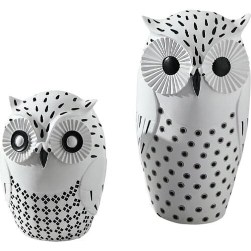 NORDIC NEW PRODUCT CREATIVE RESIN OWL ORNAMENTS LIVING ROOM MODEL ROOM SOFT DECORATIONS HOME INTERIOR DECORATION FURNISHINGS