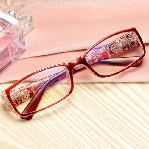 1 PC Hot Fashion Anti-Blue Light Reading Glasses Urltra-Light Eye Protection Women Flowers Elegant Comfortable Eyeglasses