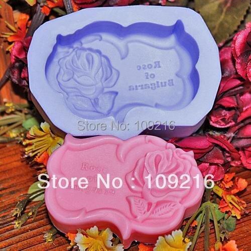 Wholesale!!!1pcs Lace Shape with Flower(R1057) Silicone Handmade Soap Mold Crafts DIY Mold