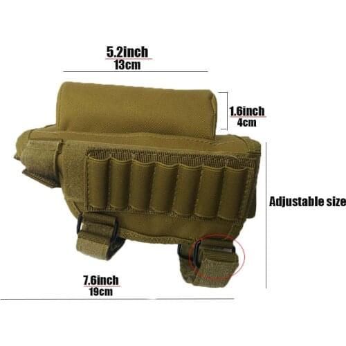 Gun Bandolier with Rain Cover Mag magazine molle ga cartridge belt tactical pouch reload suppressor baton ammo box 7 gauge