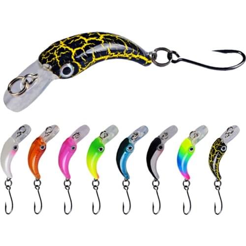 1pcs Mini Minnow Fishing Lure Wobblers 3.8cm 1.5g Floating Artificial Hard Bait with Single Hook Jerkbait Carp Bass Fishing