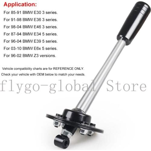 BX101866 Drift Tuning Adjustable Short Shifter Lever with Knob Kit For 85-10 BMW E30 E36 E46 E34 E39 E6x Z3