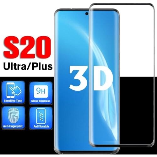 S20 ultra glass s 20 for samsung s20 plus screen protector for galaxy 20plus tempered glas protective glases glasses film 3d 20s