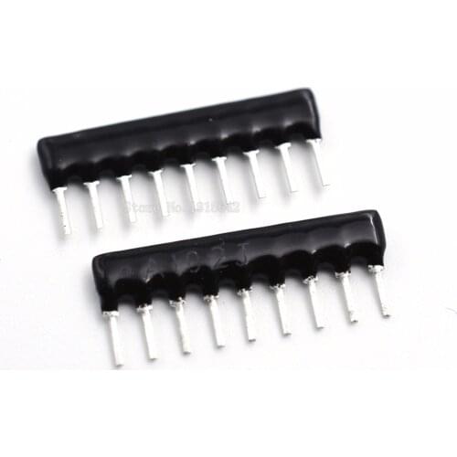 30PCS DIP Exclusion Network Resistor Array 9Pin 1K ohm A102J 1KR Resistance Network Array A09-102J