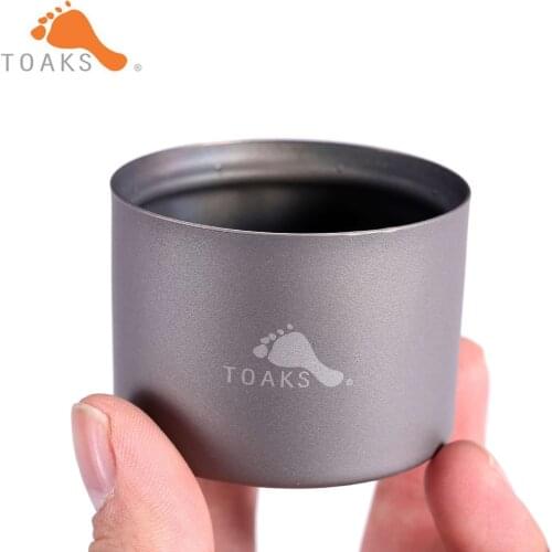 TOAKS STV-01 Titanium Siphon Alcohol Stove and Pot Stand FRM-02, Camping Survival in the Wild Travel