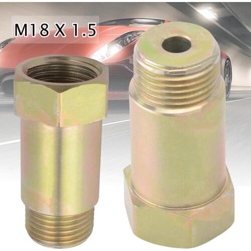 M18x1.5 O2 Oxygen Sensor Bung Test Pipe Extension Extender Oxygen Sensor Adapter Universal Car Part