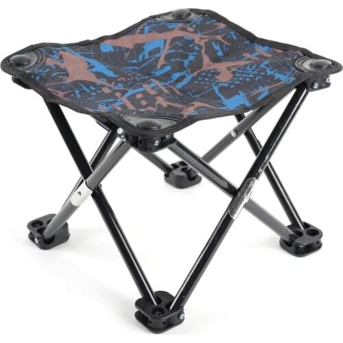 Outdoor Chair Camping Stool Folding Fishing Chair Conveniently Carry Travel Seat Load-bearing 100KG 600D Oxford Coth + Metal