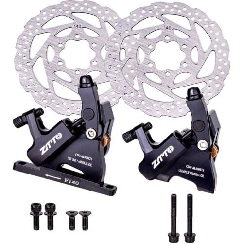ZTTO Bike Oil Disc Brake MTB Hydraulic Disc Brake Kit Bicycle CNC Front and Rear Brake Calipers with 140mm Rotors