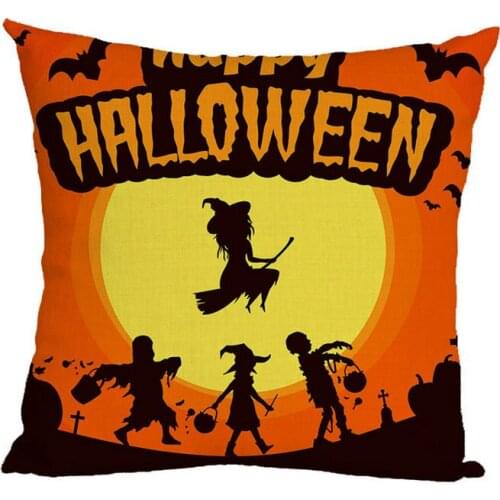 40x40cm 45x45cm Happy Halloween Pillowcase Throw Cushion Pillow Cover Printing Cushion Pillow Case Bedroom Office 19
