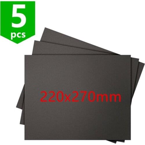 5pcs 220x270mm 3D Printing Build Surface sticker for Anet E10 3D printer Square Black sheet super stick sheet