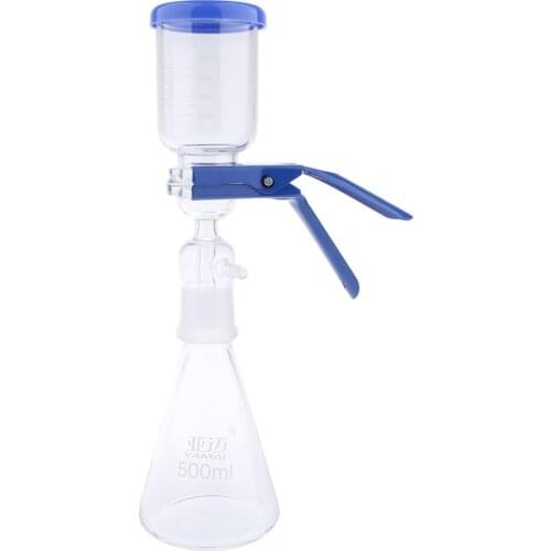 500ml Filtration Apparatus Vacuum Lab Filtering Unit Flask Funnel And Clamp, of Good pressure and sealing performance