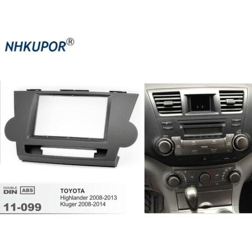 11-099 Car Radio Installation Dash Mount Kit Stereo Install For TOYOTA Highlander 2008-2013/Kluger 2008-2014 2-DIN Frame Kit