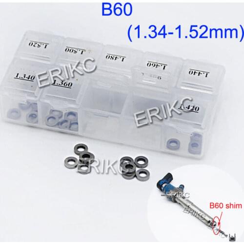 B60 1.34mm-1.52mm for Siemens Piezo Injector Nozzle Adjustment Washer Shims B61 Accuracy 0.005mm Size 0.970-1.015mm
