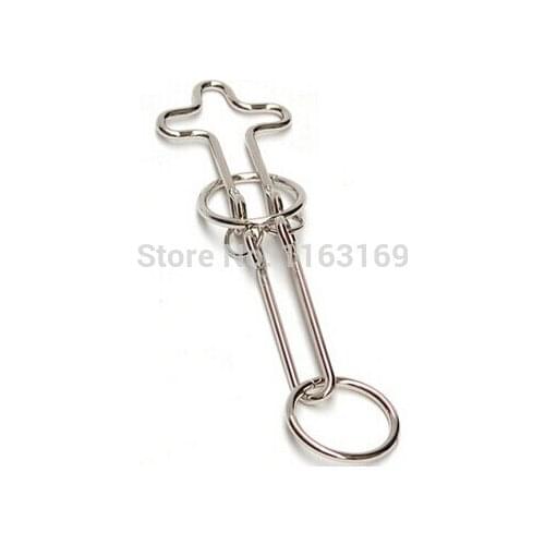 Free the ring Classic Metal Brain Teaser Puzzle Toys for Children Adults