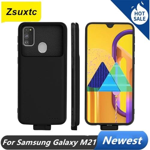 For Samsung Galaxy M21 Battery Case M 21 5000 Mah Smart Charger Bank Power Case For Samsung Galaxy M21 Battery Case