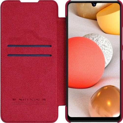 NILLKIN for Samsung Galaxy M42 5G Flip Case Qin Luxury PU Leather Plastic Back Cover Case for Samsung A42 5G