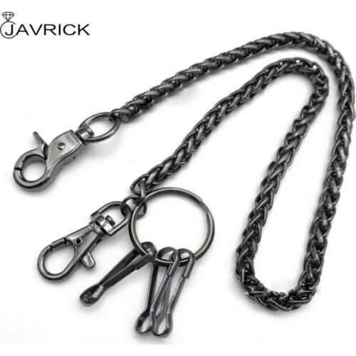 Black Metal Wallet Belt Chain Punk Hipster Pant Jean Key Chain Hip Hop Jewelry Pant Chain